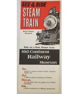 Mid-Continent Railway Museum North Freedom, Wisconsin VTG Railroad Rack ... - $314.24 MXN