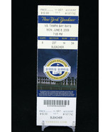 New York Yankees vs Tampa Bay Rays MLB Ticket w Stub 06/08/2009 Inaugural - £9.14 GBP