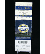 New York Yankees vs Tampa Bay Rays MLB Ticket w Stub 06/08/2009 Inaugural - £9.01 GBP