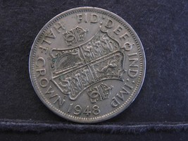 1948 Great Britain Half Crown, Old Coin Foreign Money for a Collection or Crafts - £9.37 GBP