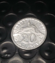 Slovakia Aluminum 20 Halierov 1942 Rare Key World War 2 Coin - $12.38