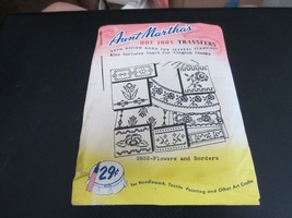 Aunt Martha&#39;s 3552 Flowers and Borders Hot Iron Transfers - $8.90