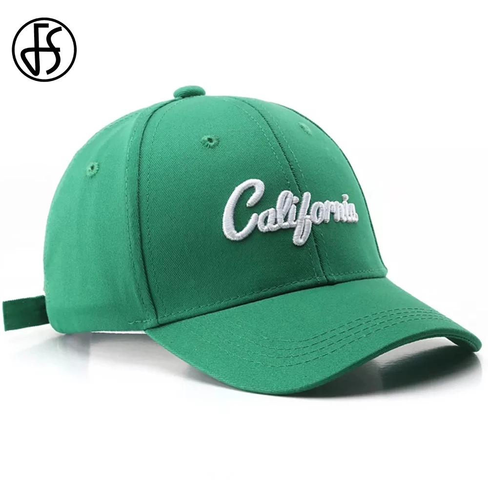 FS Summer Green Baseball Cap For Men Luxury Women Caps Brand Letter Designer - £10.81 GBP