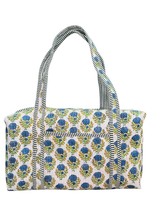 Large Cotton Patches Duffle Bags Blockprint Quilted Fabric Weekender Bag... - €8,35 EUR