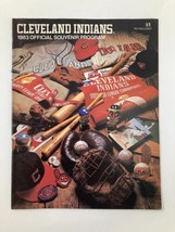 1983 MLB Cleveland Indians vs Toronto Blue Jays Official Souvenir Program - £11.10 GBP