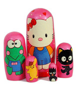 5pcs Hand Painted Russian Trigogne Hello Kitty Doll Characters Large-
sh... - $61.00 CAD