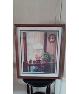 Home Interiors Picture Light &amp; Lace Lamp on the Table C Wray Homco 1982 ... - £51.14 GBP