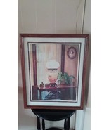 Home Interiors Picture Light &amp; Lace Lamp on the Table C Wray Homco 1982 ... - $63.98