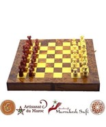 2 in 1 Wood Backgammon + Chess Set Moroccan handmade Wooden Backgammon S... - £123.30 GBP