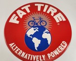 NEW BELGIUM Fat Tire Ale 17&quot; Round METAL TACKER Beer SIGN Bike Logo New - $48.37