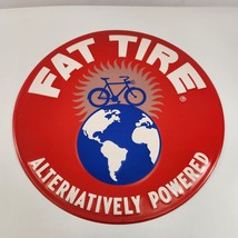 NEW BELGIUM Fat Tire Ale 17&quot; Round METAL TACKER Beer SIGN Bike Logo New - £38.09 GBP