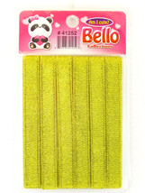 Bello Girls Gold Hair Ribbons - 6 Pcs. (41252) - £5.58 GBP