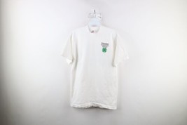 Vtg 90s Mens Large Spell Out 4-H Center Turtle Short Sleeve T-Shirt USA White - £30.99 GBP