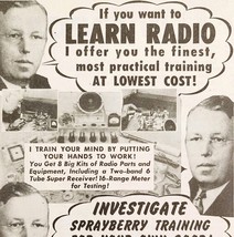 1947 Sprayberry Academy Of Radio Advertisement Electronics Repair Vintag... - $367.32 MXN