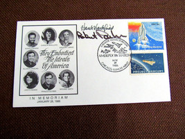 Hank Hartsfield Robert Parker Sts Nasa Signed Auto Challenger Memoriam Envelope - £119.06 GBP