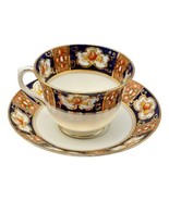 Royal Albert Crown Imari Style Teacup Saucer  Pattern Fine China - $52.41