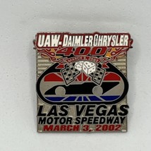 2002 UAW Daimler Chrysler 400 Las Vegas Motor Speedway NASCAR Race Hat Pin - $7.95