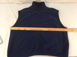Mens Timberline Colorado Blue Black USA Made XLarge Polyester Full Zipper Vest - £13.56 GBP