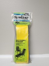 Arden Paradise Re-Web Lawn Chair Repair Kit 3&quot; Wide 30&#39;  Yellow with black edges - £10.30 GBP