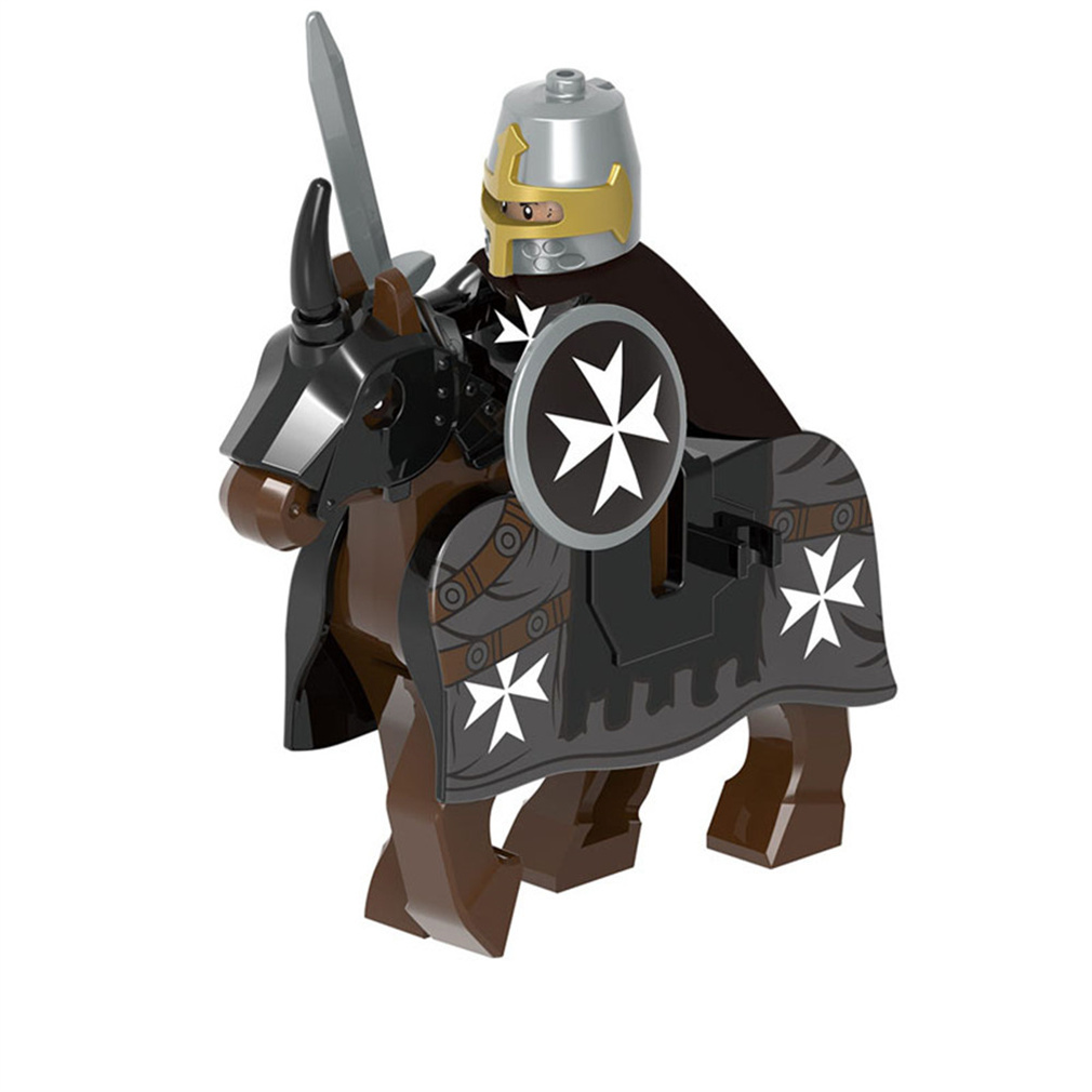 Medieval Hospitaller Knight on Horse Minifigure - $5.89