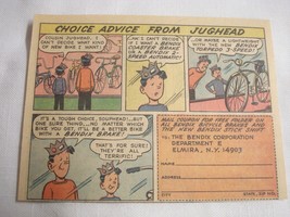 1967 Archie Comics Color Ad Bendix Bicycle Brakes Choice Advice From Jughead - £6.28 GBP