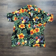 Kennington Button Up Shirt Mens L Multicolor Hawaiian Pool Balls Sexy Woman - $13.10