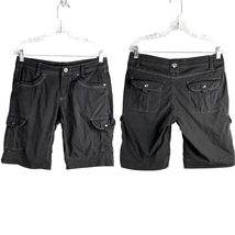 Kuhl Womens Splash Shorts 11&quot; Gray 6 Pockets UPF50 - £27.97 GBP