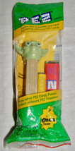 VINTAGE STAR WARS YODA PEZ DISPENSER w/ GAME SHEET INSIDE + 2 PEZ CANDY ... - $6.93