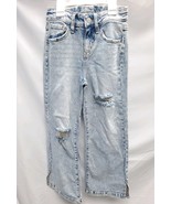 NWOT Girls Size 7 Wide Leg Light Wash Slit Side Bottom Jeans Art Class - $15.03 CAD