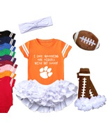 Clemson  Tigers Girls Watching With Daddy Onesie Set - $418.15 MXN+