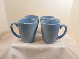 Set of 4 Vintage Corelle Coordinates Stonesware Powder Blue Coffee Mugs/ Cups - £15.82 GBP