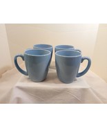 Set of 4 Vintage Corelle Coordinates Stonesware Powder Blue Coffee Mugs/... - £15.64 GBP