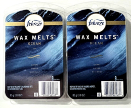 2 Pack Febreze Wax Melts Ocean Hinoki Ginger Waterlily 8 Melts Per Pack - £19.97 GBP