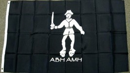 3X5 Black Bart Flag Pirate Abh Amh Bartholomew Roberts Banner New Roger 100D - £14.37 GBP