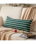 Boho Lumbar Throw Pillow Cover 14x36 Dark Green Striped Pack of 1 - $262.98 MXN Boho Lumbar Throw Pillow Cover 14x36 Dark Green Striped Pack of 1 - $262.98 MXN