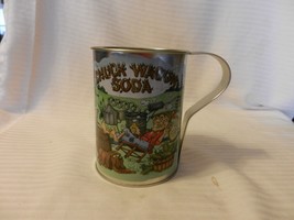 Large Metal Chuck Wagon Soda Mug with Hillbilly Cartoon Drawings - £19.87 GBP