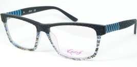 KaOS KK393 Col.3 Mattschwarz/Blau/Andere Brille Brillengestell 55-15-140mm - $99.18