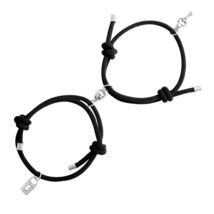 2pcs Couple Magnet Attract Each Other Creative Personality Couple Bracelet Men a - £14.45 GBP