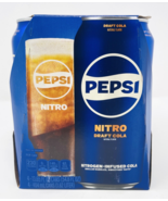 SEALED Pepsi Nitro 4 Can Pack Infused Draft Cola COLLECTIBLE PURPOSES ONLY - $34.99