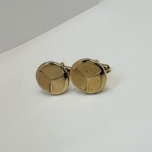 Vintage USA Signed HICKOK Cufflinks Gold Tone - $7.87