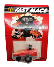 Hamburglar Roadster 1985 McDonalds Fast Macs Pull&#39;Em Back Ertl Car - $10.88