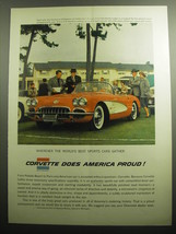 1958 Chevrolet Corvette Advertisement - Wherever the best sports cars gather - £14.55 GBP