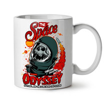 Space Odyssey Death Skull NEW White Tea Coffee Mug 11 oz | Wellcoda - £12.78 GBP