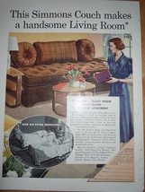 Vintage Simmons Couch Print Magazine Advertisements 1937 - $10.93 CAD