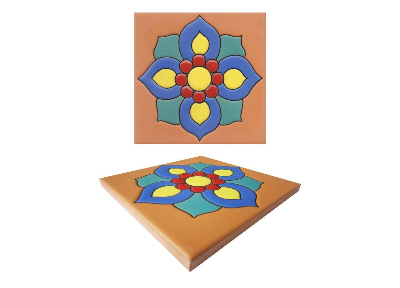 Ceramic High Relief Malibu Tiles Handcrafted - Rvl110 -  (you select the... - $189.00