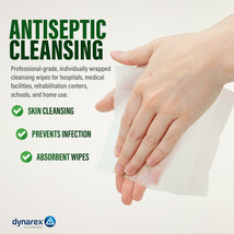 Dynarex Castile Soap Towelettes 5&quot;x7&quot; No Alcohol Wipes Coconut Base 1000ct - $811.07 MXN