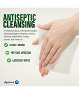Dynarex Castile Soap Towelettes 5&quot;x7&quot; No Alcohol Wipes Coconut Base 1000ct - $43.00