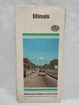 Illinois 1980s American Automobile Association Travel Brochure Map - £6.68 GBP