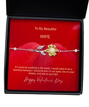 Wife Sunflower Bracelet Gift from Husband to My Beautiful Amazing Soulmate Sunfl - £39.11 GBP