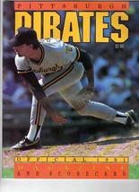 1991 Cubs @ Pittsburgh Pirates Scorecard Program Magazine Scored Barry B... - $19.79